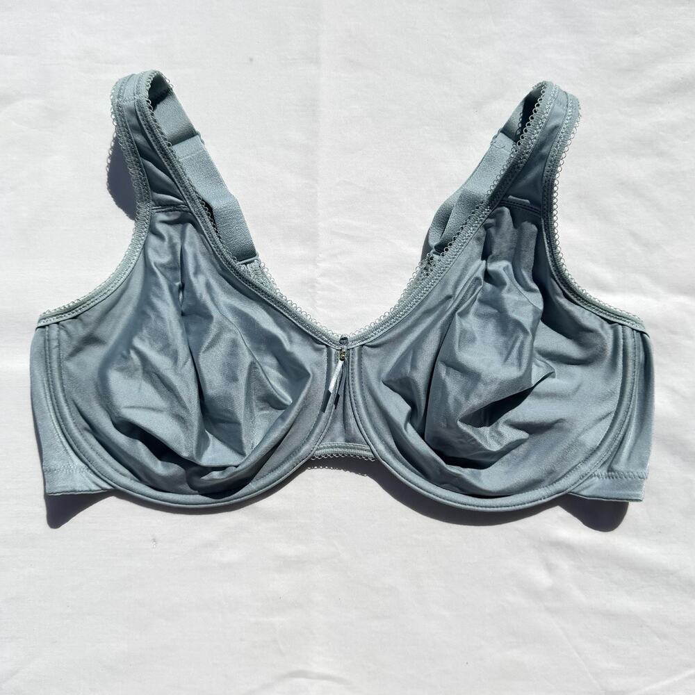 Wacoal Basic Beauty Full Figure Seamless Underwire Bra 42D Blue 855192
